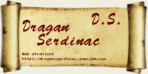 Dragan Serdinac vizit kartica